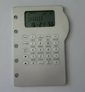 CALCULADORA VINTAGE MUJI-JAPAN, RELOJ, TIMER, ALARMA,ALUMINIO, FUNDA, COLECCION - Imagen 1 de 6
