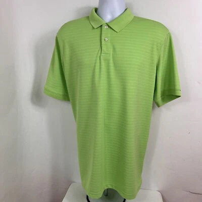 Camisa Polo Covington Para Hombre Grande Manga Corta Verde Lima Golf Ligera Foto 1 de 4