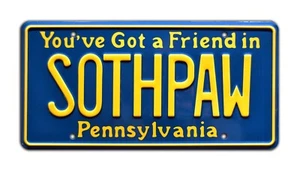 Rocky IV | Sylvester Stallone | SOTHPAW | STAMPED Replica Prop License Plate - Picture 1 of 7