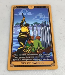 SIX OF SWORDS X-Men X of Swords Marvel Heroclix Tarot Card - Picture 1 of 1