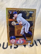 2023 Topps Chrome Gilded Josh Jung Rookie #'d 36/99 RANGERS