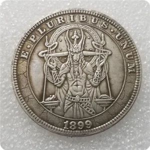 Dios de la Muerte Momificación Egipcia Anubis Libra Moneda Conmemorativa Carft Arte EE. UU. - Imagen 1 de 2