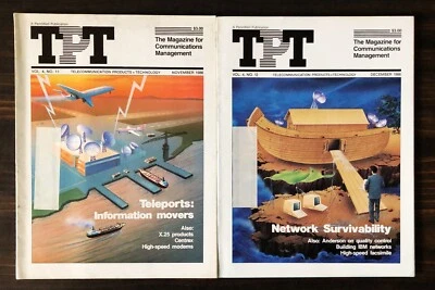 1986 Telecommunication Products + Technology TPT Magazine, Lot of 2 - Nov, Dec - Image 1 of 2