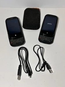 2 Palm Pre P100EWW old cell phones with sleeve movie video play props Sprint - Picture 1 of 14