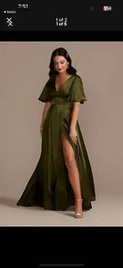 bridesmaid dress, With Sleeve, And Pockets - Picture 1 of 3