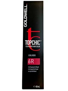 Goldwell Topchic Cool Reds Permanent Hair Color 6 R 60 ml Mahogany Brilliant - Picture 1 of 1