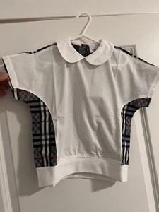 Butberry girls cotton shirt short sleeve 6yr - Picture 1 of 5