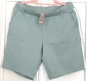 Kurze Sporthose Damen mint - weißer Seitenstreifen Gr. 42 Bench NEU - Bild 1 von 3