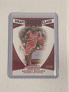 2020 Contenders Draft Picks Class Purple # /99 Anthony Edwards #2 Rookie RC