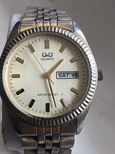 Q&Q Mens Dress Watch New Battery - Picture 1 of 9