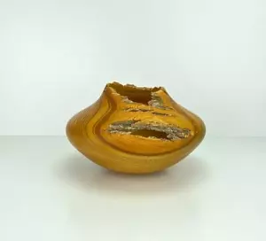 Amazing Marquita Green 1993 Ash Zebra Hand Turned Wood Bowl Art Artisan Signed - Picture 1 of 12