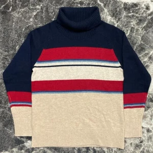 Pendleton Pullover Damen klein Lammwolle gestreift Rollkragenpullover Colorblock - Bild 1 von 6