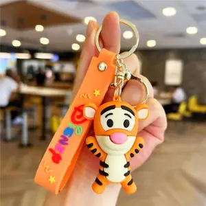 DiISNEY WINNIE THE POOH TIGGER KEYRING KEYCHAIN FOR BACKPACK WORK/CAR/HOUSE KEYS - Picture 1 of 1