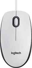 Mouse USB con Filo Logitech colore Bianco - 910-005004 M100