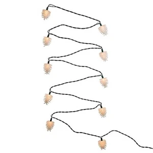 Kurt Adler Clear Pine Cone Light String Set of 10 Lights 11.5 Feet Long - Picture 1 of 5