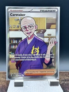 Tarjeta Pokémon Caretaker 203/167 arte completo casi nueva/m Twilight Masquerade - Imagen 1 de 1