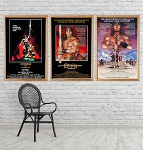CONAN THE BARBARIAN THE DESTROYER arnold schwarzenegger Movie Poster Filmplakat - Photo 1/6