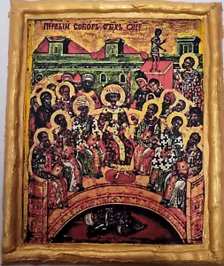 Council of The Holy Fathers Saints & Martyrs Eastern Orthodox Icon - Picture 1 of 6