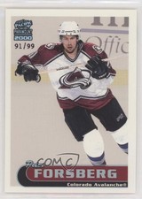 1999-00 Pacific Paramount Platinum /99 Peter Forsberg #63 HOF