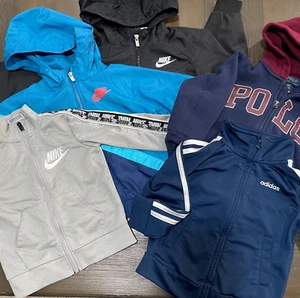Lot of 5 ~Size 2T~ Sporty Unisex Athletic Jackets 3 NIKE 1Adidas & 1 Polo~Trendy - Picture 1 of 10