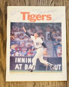 1979 Detroit Tigers Vs Toronto Blue Jays Scorebook - Alan Trammell Autographed - Picture 1 of 4