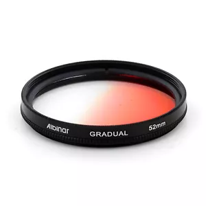 Albinar 52mm Red Graduated Gradual Color Filter - Picture 1 of 1
