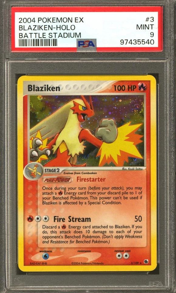 Pokemon EX Battle Stadium Blaziken 3/109 PSA 9 - Image 1 of 1