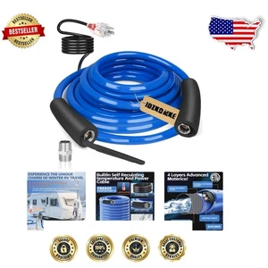 100FT Heated Water Hose for RVs & Farms - Freezing Protection Guaranteed - Picture 1 of 11