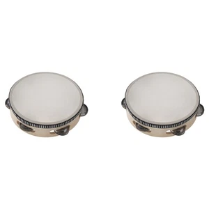 2 Pcs 6 Inches Early Education Teaching Aids Hand Tambourine Children9558 - Picture 1 of 5