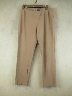 Eileen Fisher Pants Womens Medium Brown Pull On Stretch Viscose Nylon Blend - Image 1 of 4