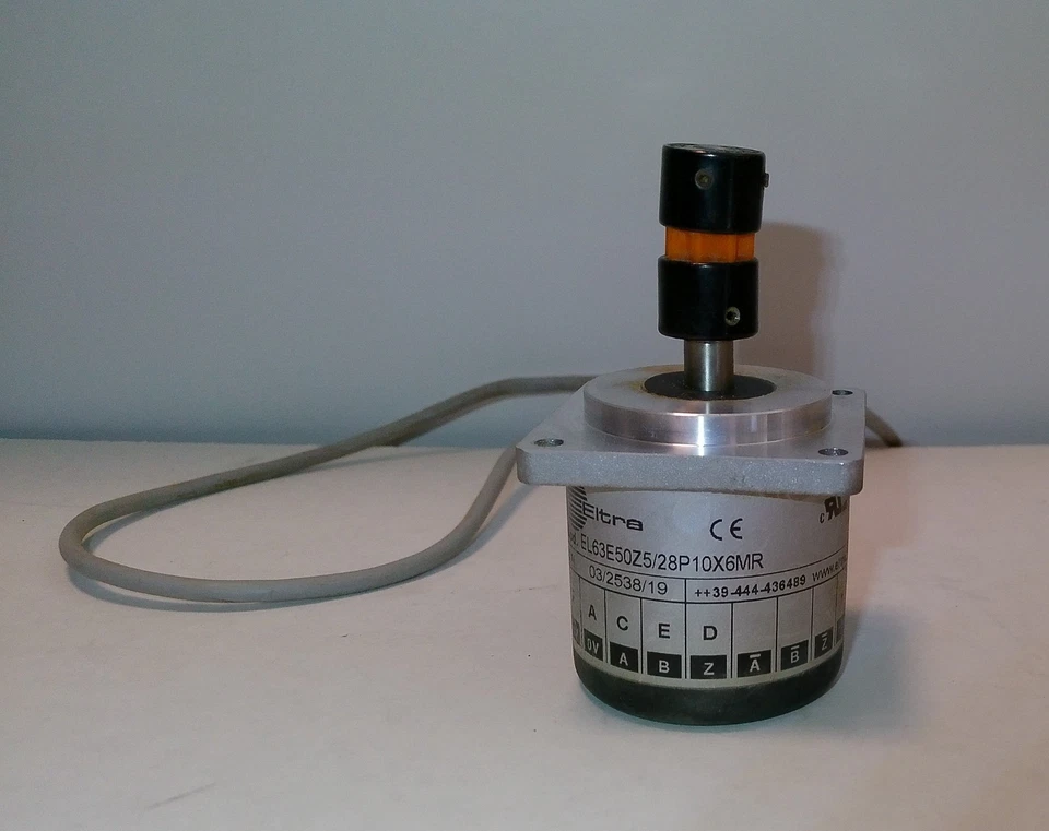 Eltra MODEL: EL63E50Z5/28P10X6MR Rotary Encoder w/ Mating MIL Connector - Image 1 of 4