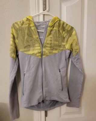 Chaqueta de malla Nike Dri-FIT blanca y gris talla XS Foto 1 de 2