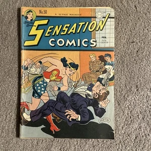 Sensation Comics 50 DC Comics 1946 Edad de Oro Mujer Maravilla - Imagen 1 de 12