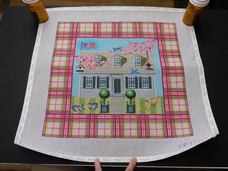 Home With The Animals w/Plaid Background by Kirk & Bradley (CJ2628) - Image 1 of 1