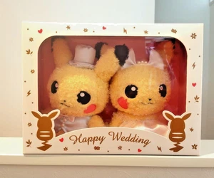 Pikachu Wedding Plush Set Bride Groom Boxed Pokemon Official Japan Gift Rare - Picture 1 of 4