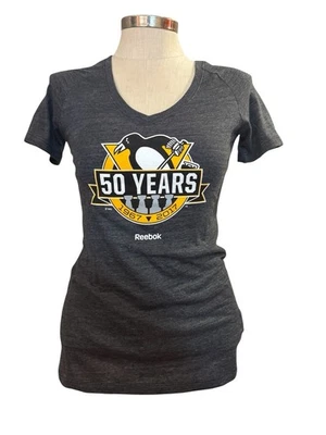 Camisa Reebok Mujer Pittsburgh Pingüins Manga Corta Talla M Nueva Foto 1 de 4