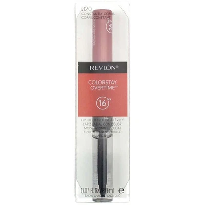4 Pack Revlon ColorStay Overtime Lipcolor, Constantly Coral 20, 0.07 fl oz - Image 1 of 2