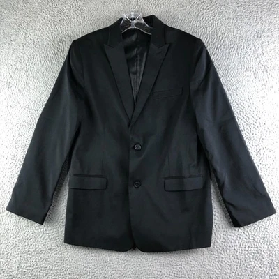 Traje Chaqueta Calvin Klein Mono Pecho Niños Talla 18 Negro Blazer Elástico Foto 1 de 4