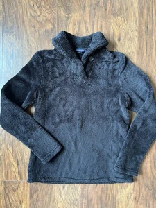 Lands End schwarzer weicher Pullover Damengröße Small 6-8 Rollkragen - Bild 1 von 4