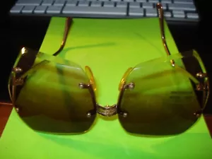 Vintage Gray/Clear Lens Foldup Sunglasses With Case 1980's Never Worn! Taiwan - Picture 1 of 6
