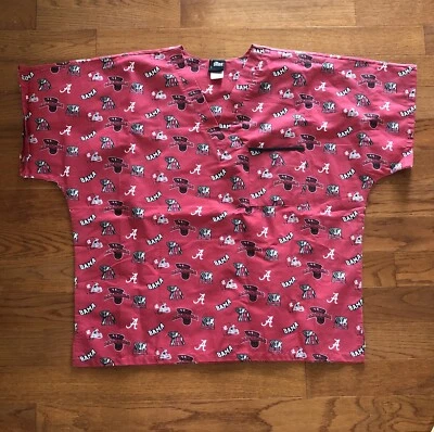 ALABAMA CRIMSON TIDE SCRUB TOP Unisex X-Large XL New No Tags 🐘 - Image 1 of 4