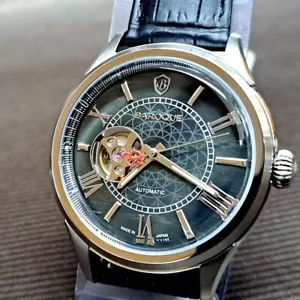 Reloj Hombre BARROCO Mecánico (Automático) BA3004S-60BK HECHO EN JAPÓN - Imagen 1 de 9