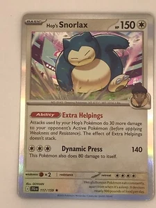 Hop's Snorlax 117/159 Holo Journey Together - Picture 1 of 1