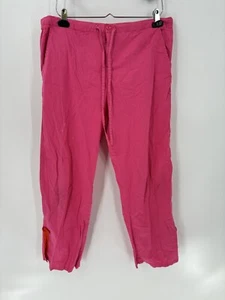 Michael Simon Hose Damen XL rosa Capri kurz geschnittene Taschen seitlich aufgeschlitzt lässiger Reißverschluss - Bild 1 von 24