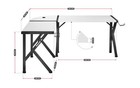 5903796010275 Gaming-Schreibtisch Huzaro Hero 6.3 White huzaro