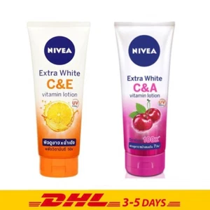 2x320ml Extra White C&E C&A Nivea Body Lotion Vitamin C 50x Whitening Skin Care - Picture 1 of 6