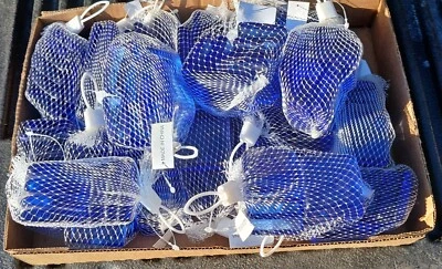 126 Cobalt Blue Beveled Subway 24 x 24 x 13 cm Glossy Glass Mosiac Tile - Image 1 of 3