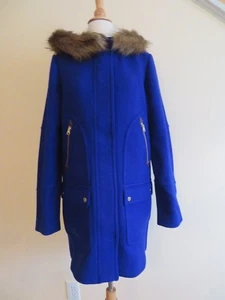 NEU J.CREW CHATEAU PARKA AUS STADIONSTOFF, G9095 GRÖSSE T14, BRAUNSCHWEIG BLAU, 365 $ - Bild 1 von 4