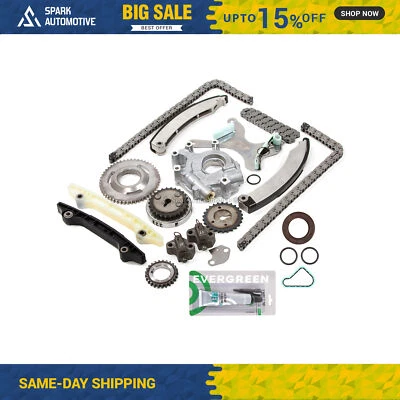 Timing Chain Kit Oil Pump Fit 04-07 Jeep Liberty Dodge Ram 1500 Dakota 3.7 - Image 1 of 4