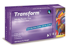 Aurelia Transform Nitrile Glove, Powder Free, 9.5" Length, 3.2 mils Thick, Pack